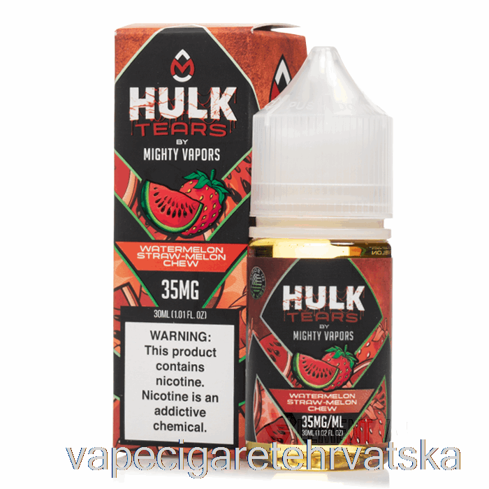 Vape Cigareta Lubenica Slamka Dinja Za žvakanje - Hulk Tears Soli - 30 Ml 50 Mg
